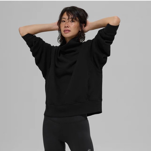 Alo Hazy Mock Neck Pullover size S - Picture 4 of 6